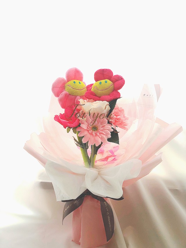 話題のぬいぐるみ花束mix 韓国 花束 フラワー 人形 Holic