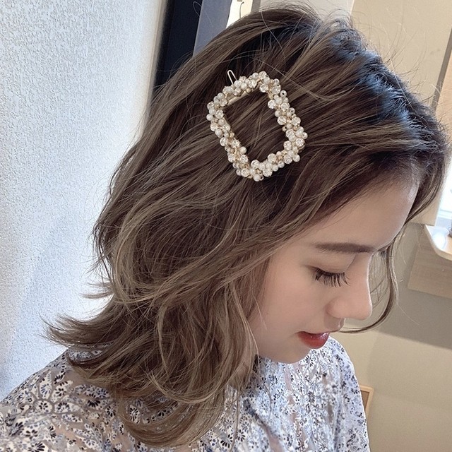 全2種ビジューデコレーションヘアアクセサリー