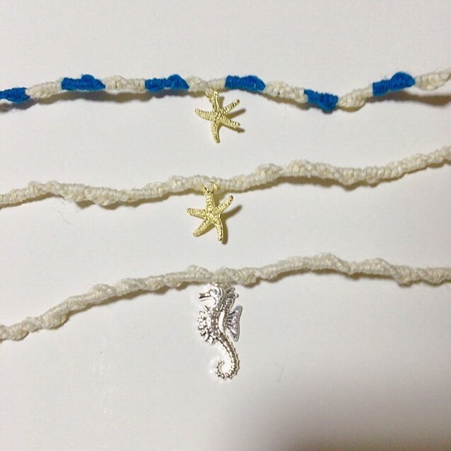 Anklet ねじり編み Moana Handmade