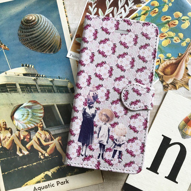 iPhpne手帳型ケース/ Book-style iPhone case