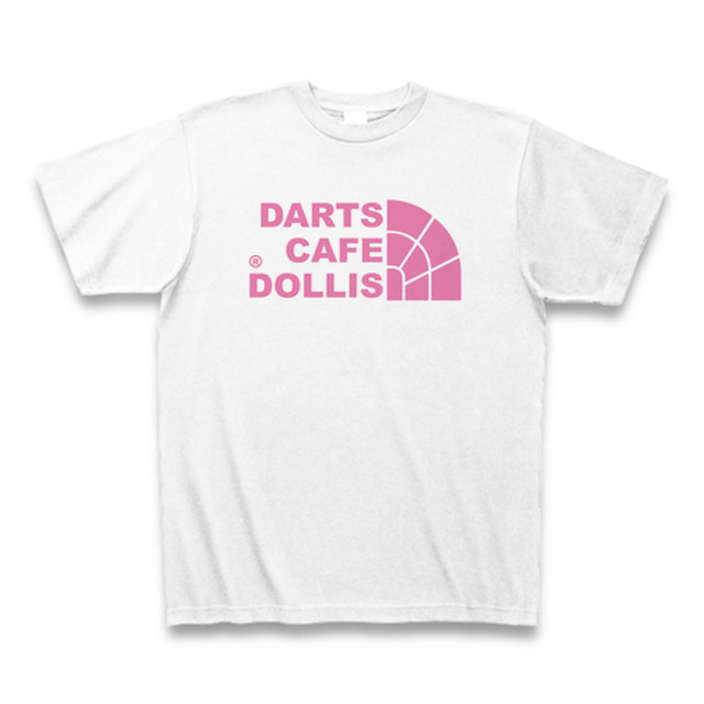 Dollisフェイスロゴtシャツ 白 ピンク Dollis Online Shop