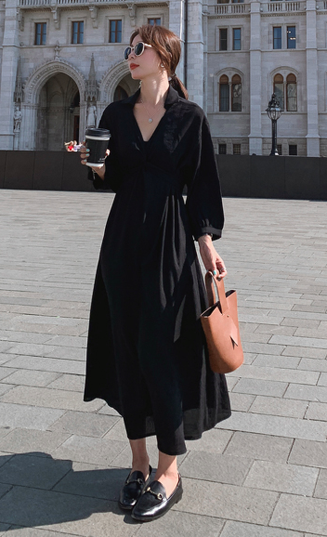 ワンピース マタニティワンピース ワンピ マタニティワンピ ロングワンピース ロングワンピ マキシワンピ マキシワンピース ロング丈 マキシ丈 Vネック 長袖 袖あり 無地 ストライプ Aライン ゆったり 大人可愛い カジュアル フェミニン ガーリー こなれ感 シンプル