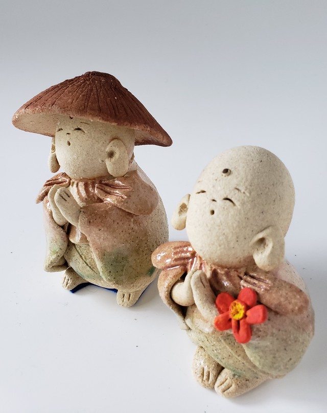 丸地蔵 小 ー 赤花 あかね工房