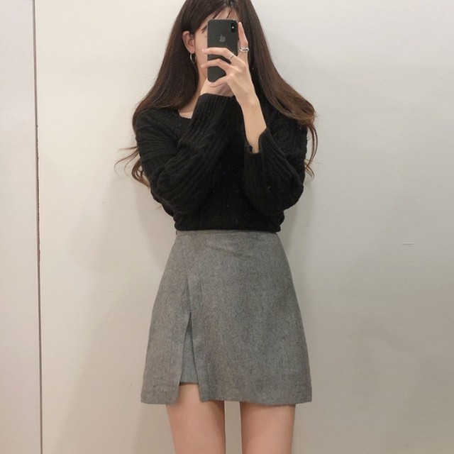 セットアップ レディース Vネック ニット ミニスカート 上下セット 韓国 ファッション レディース 春服 春物 ラップスカート オーバーサイズ ニット コーディネートセット 春 ニットトップス スカート ２点セット Vestito