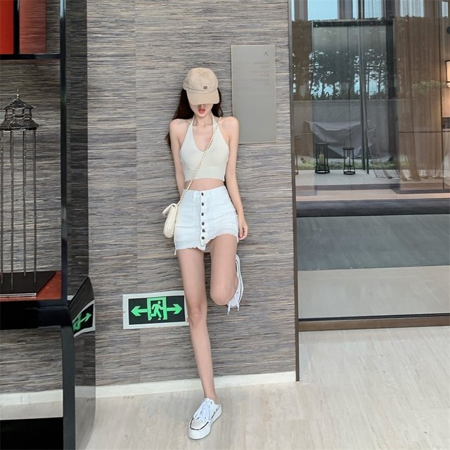 スカパン ショートパンツ ホットパンツ レディース ミニパンツ スカートパンツ ガーリー 夏 かわいい おしゃれ オルチャン R81 Hollyhock