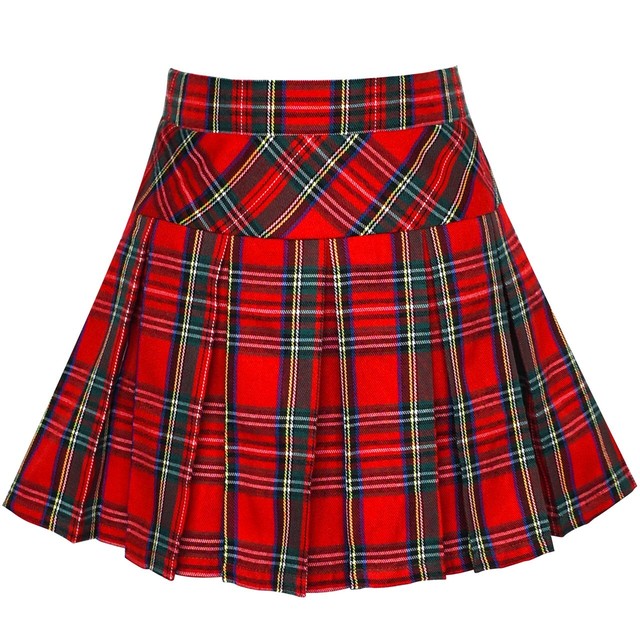 《school collection》Skirt Red Tartan (送料無料)