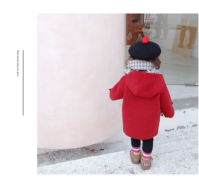 韓国子供服 ダッフルコート ボアコート ロングコート 女の子 男の子 キッズ もこもこコート パーカー アウター 秋冬 厚手 防寒 保温 可愛い 中綿 キルティングブラウン 90 110cm 韓国レディース キッズファッション Londonbridge ロンドンブリッジ