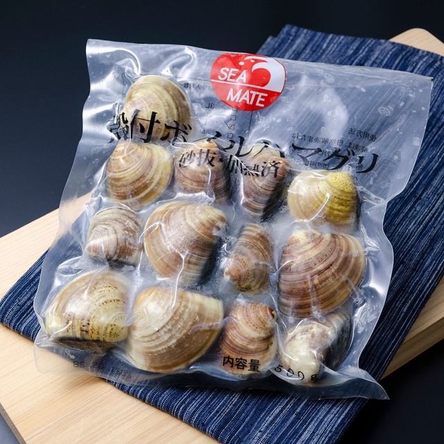 【お吸い物推奨】(0214)冷凍殻付きボイルハマグリ 500g