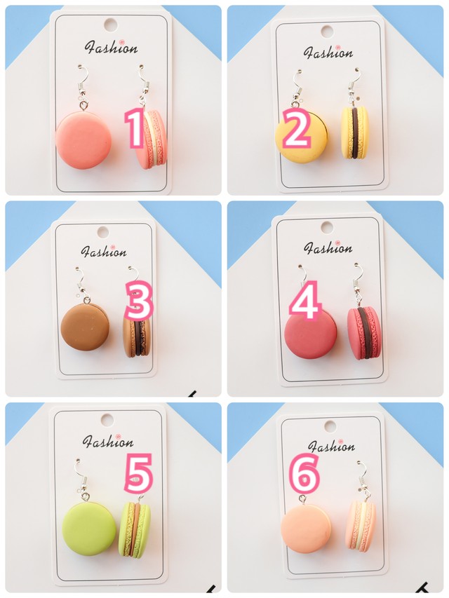 お取り寄せ商品 ピアス アクセサリー レディース ゆめかわいい マカロン おしゃれ インスタ映え パステル お菓子 Candy Melts