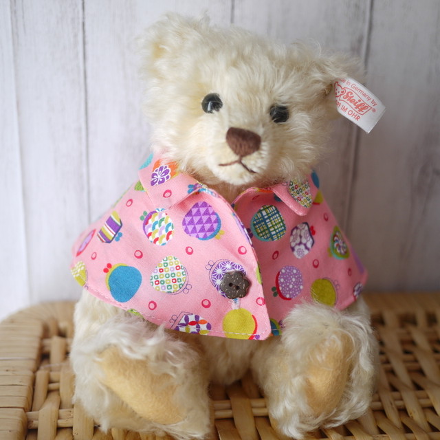 cmぬいぐるみ服 ケープ コート 和風プリント お正月 兼用可 すぷりんshop ぬいぐるみ服のしたてやさん