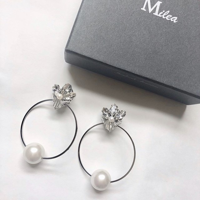 【ピアス】人気 マーキスとフープピアス 人気アクセサリー