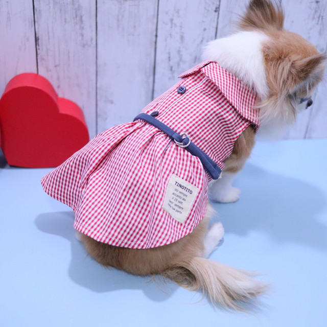 フラップ衿ワンピ Xs S Tinotito ティノティート 春夏物犬服 ドッグウェア ペット用品 可愛いペット洋服 犬おしゃれ服 かわいい犬服 ワンピース犬服 犬服ギンガムチェック 犬服トップス Tuktuk 犬服ドッグウェア キャリーバッグ ペット用品店 フラップ衿ワンピ Xs S Tinotito ティノティート 春夏物犬服 ドッグウェア ペット用品 可愛いペット洋服 犬おしゃれ服 かわいい犬服 ワンピース犬服 犬服ギンガムチェック 犬服トップス Tuktuk 犬服ドッグウェア キャリーバッグ ペット用品店