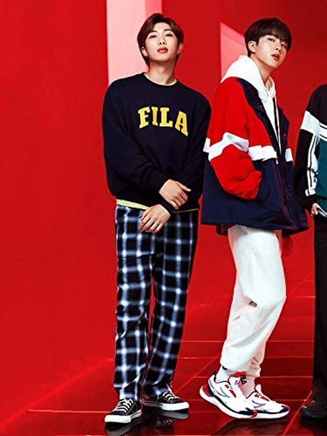 Jpcs Fila Bts トレーナー フィラ ビーティーエス グッズ ブランド おしゃれ かわいい 防弾少年団 バンタン Army ダンス ジム 服 Photo Book Set 付き Fs0109 Az Japan Classic Store