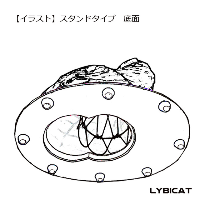 Lybicatランプ トリコロールな猫 受注生産 Lybicat