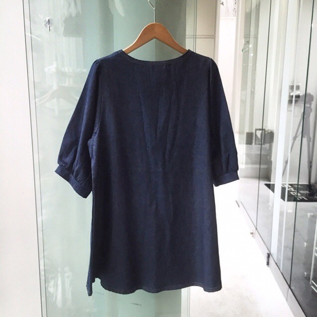 デザインデニムチュニックワンピース Tou I Tou Seran トゥトゥセラン