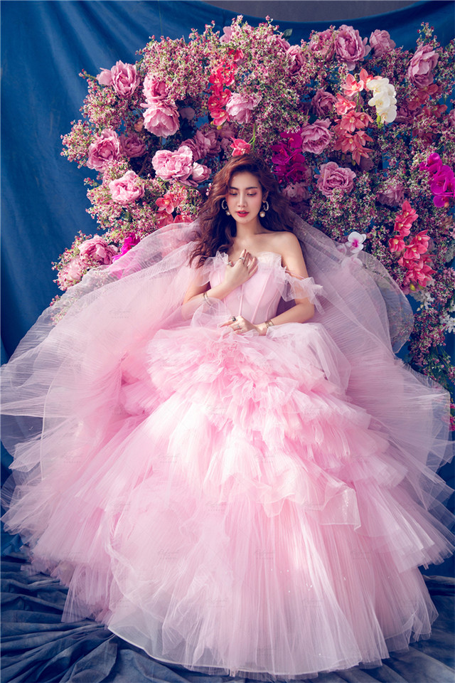 高速配送 カラードレス ピンク紫 ソフトチュール オフショル プリンセスライン 美品 ランキング入賞商品 Www Globaldentalcentre Org