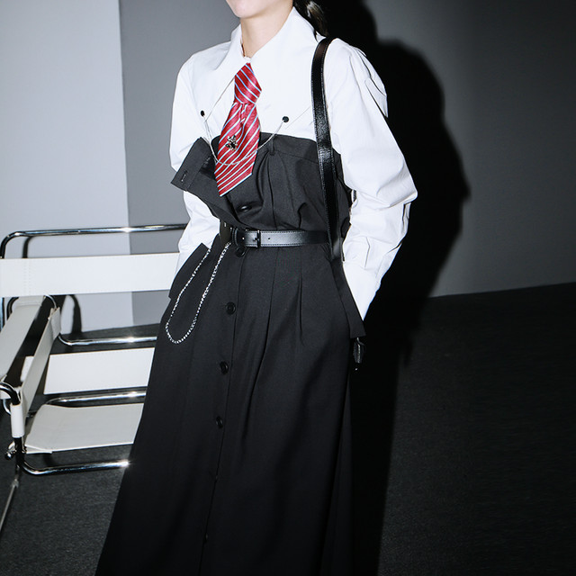 レディース モード系 モッピングロングスカート ハイウエスト ロングスリット Dressy スタイリッシュ 大人きれいめ キレカジ ストリート系 オルチャン 原宿系 代 30代 Dressyなファッション モード ゴスロリのお店 Ladies Fashion Seasonz