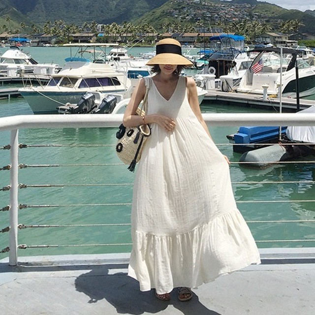 送料無料 バックリボン マキシワンピース マキシ丈 ロングワンピース ロング丈 ノースリーブワンピース ノースリ フレアワンピース フレアシルエット ゆったりワンピース ゆったり 体型カバー 着痩せ 白ワンピース ワンピース 白 バックコンシャス バックシャン 背中