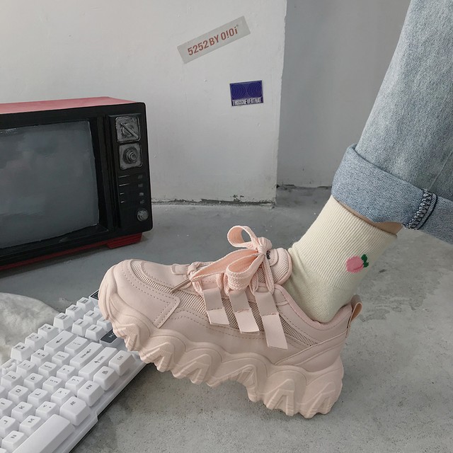 パステル厚底シューズ 【Pastel platform shoes】