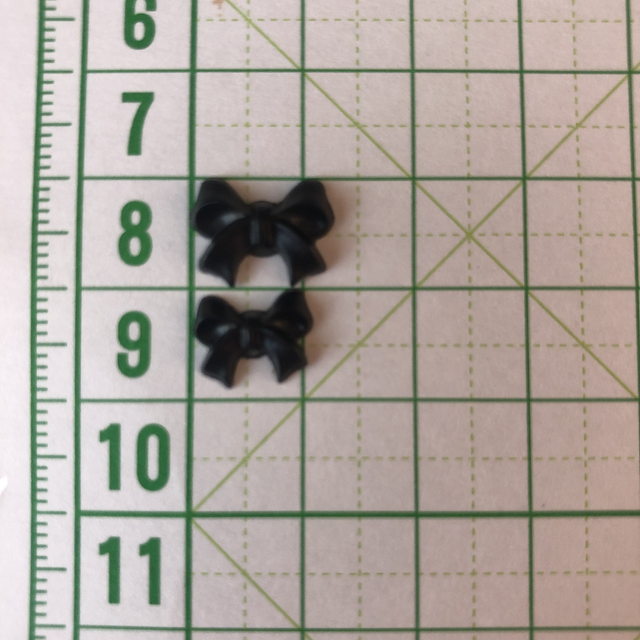 3dネイルパーツ 立体リボン ブラック 黒 Fire Magic