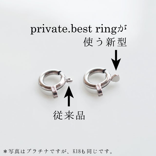 K18 シンプルな0 1ctダイヤモンドネックレス Private Best Ring