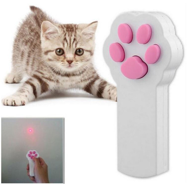 送料無料 猫 肉球 ポインター Led ビーム レーザー ネコ キャット おもちゃ 玩具 ペット Cat Paw Pointer ボーダレス Base店