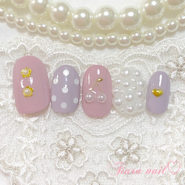 ネイルチップ ブライダルネイル ウェディングネイル 成人式ネイル 卒業式ネイル Tiara Nail ネイルチップ専門店