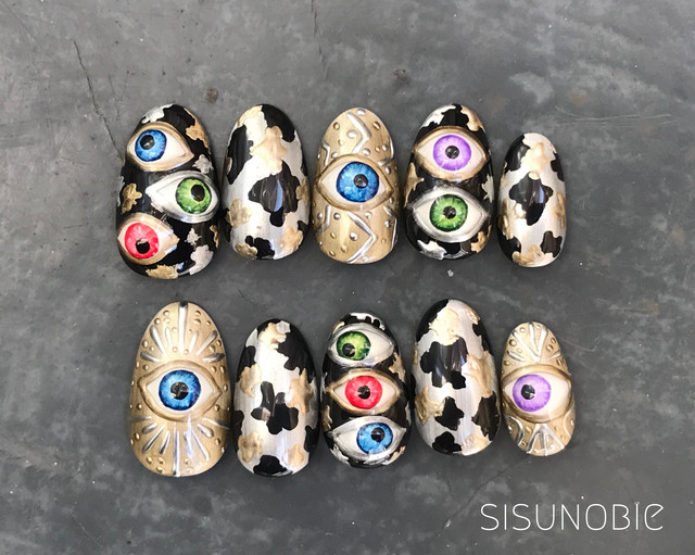 Eye Balls 目玉 ネイルチップ 付け爪 ネイル ニュアンスネイル コスプレ Nature Board