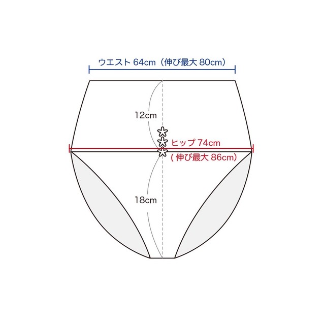 ふんパン オーガニックコットン ウエスト64センチ Granmashand