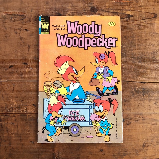 ヴィンテージ アメコミ Woody Woodpecker No 196 ウッディー ウッドペッカー 英語 E Vintage ヴィンテージ 洋書 雑貨のお店