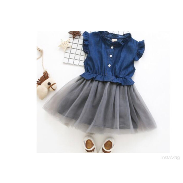 キッズ デニムワンピース Rico