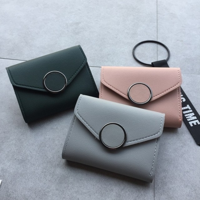 財布 レディース シンプル Puレザー 財布 サークルバックル 大容量 シンプル サイフ カード入れ 札入れ Glamorous Jewel グラマラスジュエル レディースアクセサリー 小物 ファッションの通販