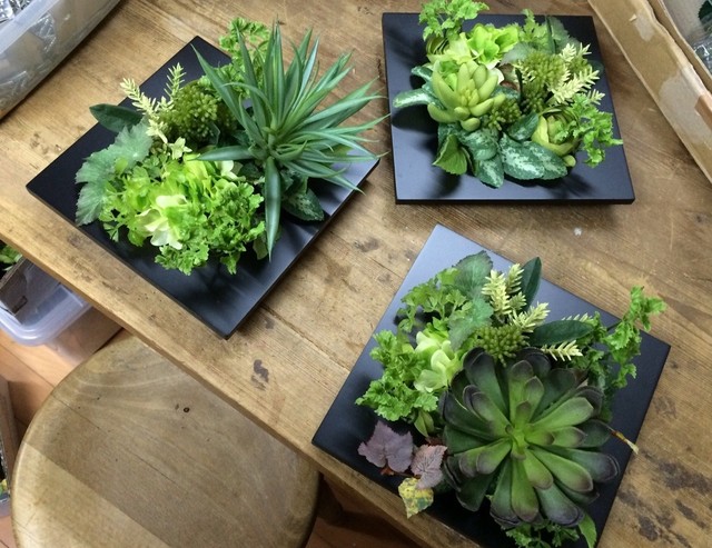造花 多肉植物 壁掛け 3個アソートセット Floralbreeze Webshop