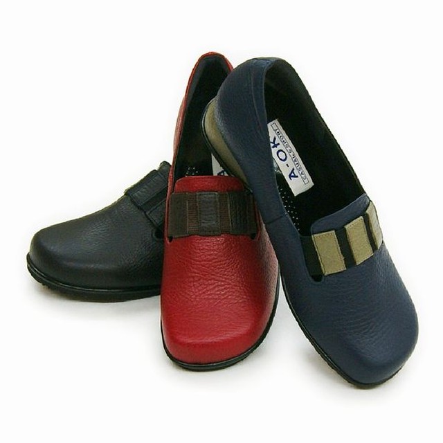 スリッポン レディースシューズ レディースファッション 靴 甲ゴム着脱時威力発揮 スリッポンパンプス 日本製 ソフトなシュリンク本革 4e 3019 Tre Fiore