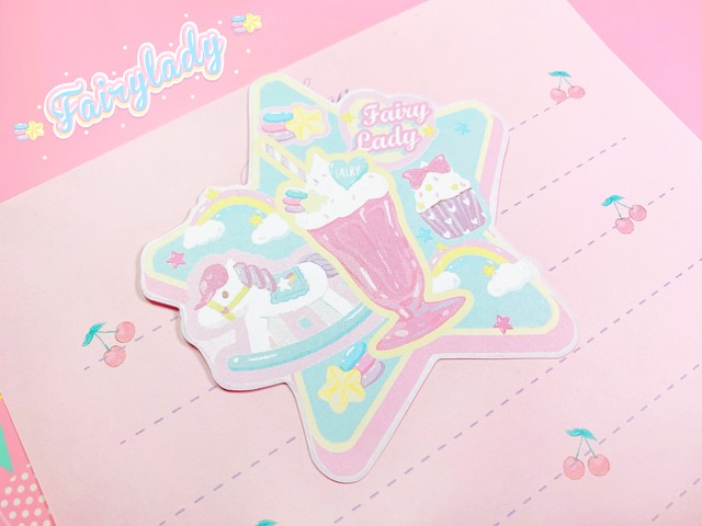 Fl49b Fairylady Sweety Dreamシリーズ 夢中のスイーツ ダイカットメモ メモ帳 Cherish365 Zakka