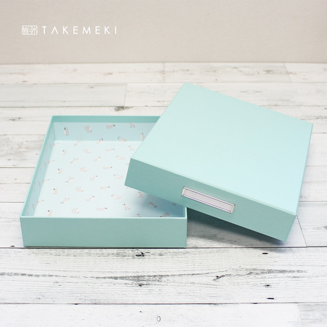 Kids Box ペンギン サイズ パステルカラー アニマル柄 お道具箱 おどうぐばこ デスクボックス 小物入れ 収納 紙製 貼箱 新学期 新生活 入園 入学 男の子 女の子 幼稚園 小学校 プレゼント ギフト 祝い 大人 オフィス 片付け 整理整頓 かわいい パステル アニマル