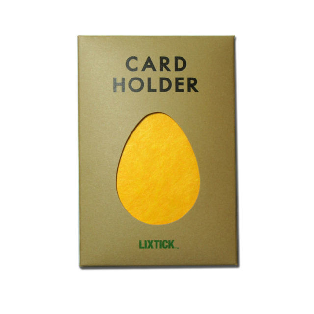 LIXTICK PAPER CARD HOLDER – BANANA YELLOW / LIXTICK