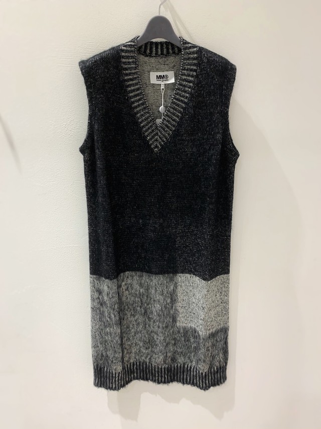 aw Mm6 Maison Margiela エムエム6 メゾン マルジェラ Vネックモヘヤ混ニットワンピース S52ct0543 S Anne Canalcity On Line
