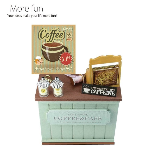 ミニチュア ドールハウス 手作りキット レジ X 017 More Fun合同会社