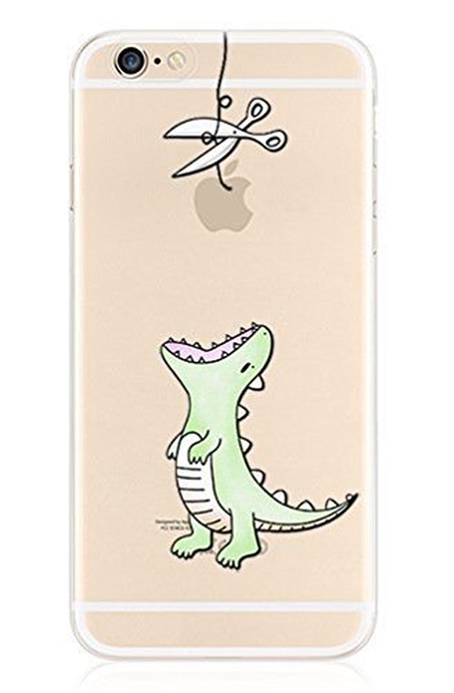 即納 Iphone6s Iphone6s Plus 透明 ケース Pc Tpu二層構造 ストラップホール付き 子恐竜 Case Studio