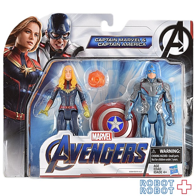 ハズブロ アベンジャーズ エンドゲーム キャプテン マーベル キャプテン アメリカ 2パック 6インチ ベーシックフィギュア Robotrobot