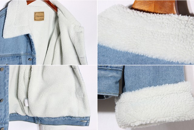 裏ボアデニムジャケット デニム 前ボタン ボアジャケット ボア 裏ボア ジャケット ショートコート ブルゾン オーバーサイズ アウター もこもこ ゆったり 防寒 アウトドア 暖かい レディース カジュアル シンプル 可愛い シック 秋 冬 秋冬 ウッディーベース1号店