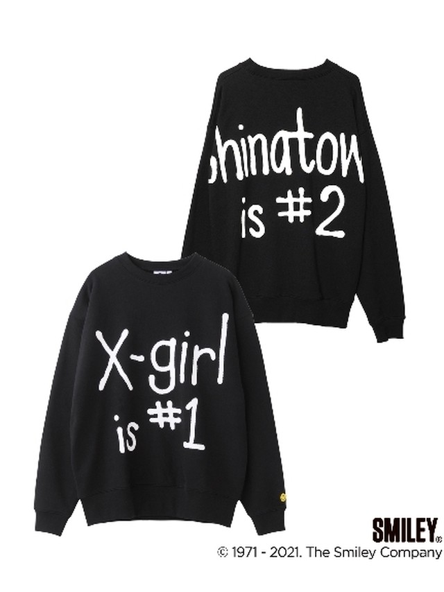 X Girl X Girl Chinatown Market Smiley R Sweat Top チャイナタウンマーケット コラボ スウェット トレーナー Xgirl Xg エックスガール Inception