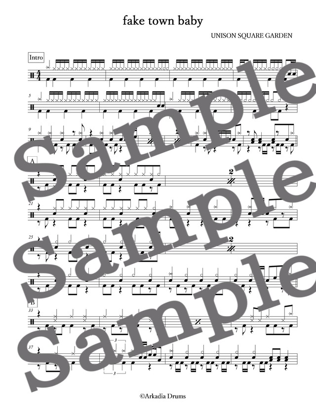 オリオンをなぞる Unison Square Garden Arkadia Drums