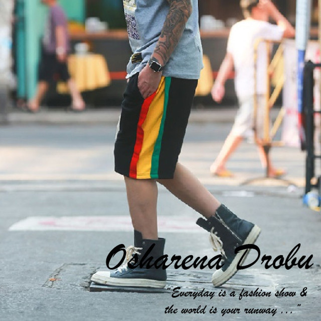 メンズ ジャマイカスタイル レゲエタイド ハーフパンツ あぱれる泥棒