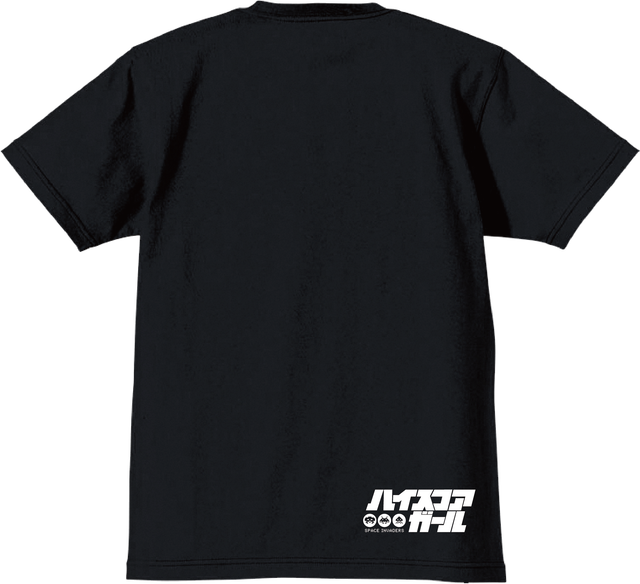 ハイスコアガール スペースインベーダー Tシャツ ブラック タイトー公式 Online Shop メガレイジ