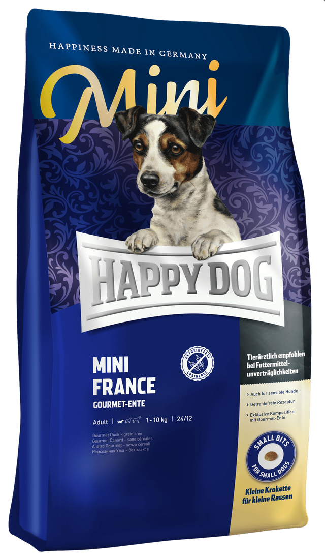 獣医師推薦 Happy Dog ハッピードッグ ミニフランス 鴨肉 アレルギーケア グルテンフリー ヘルシーアニマルズ Healthyanimals 公式