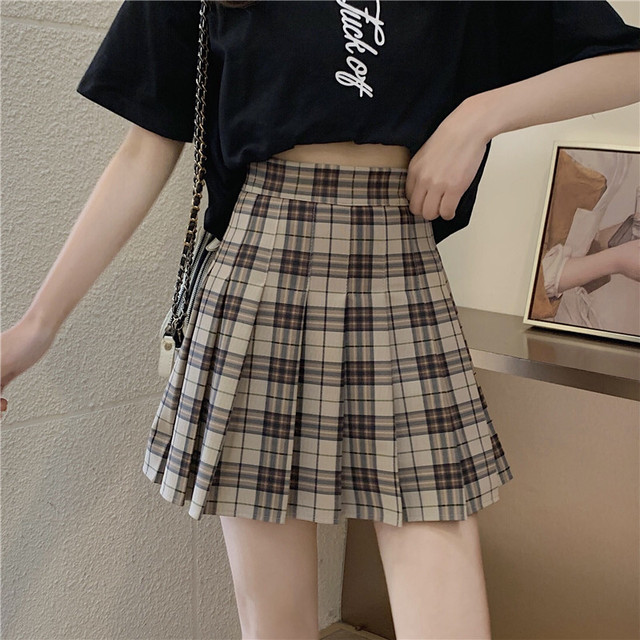 〈カフェシリーズ〉カフェラテが好きなチェックスカート