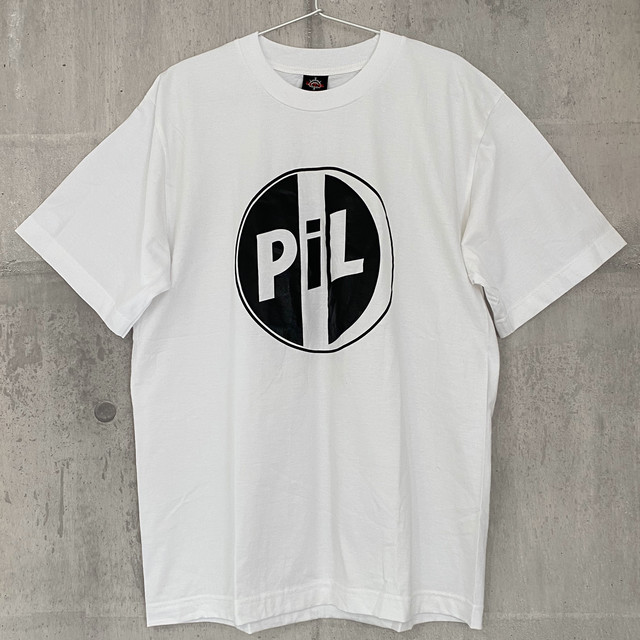 送料無料 ロック バンド Tシャツ Pil Logo Men S T Shirts White L パブリック イメージ リミテッド ロゴ メンズ Tシャツ ホワイト L ロックtシャツ バンドtシャツ Piggies