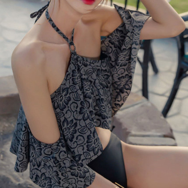 New Wisdom ホルターネック ビキニ レディース セクシー フレア 水着 花柄 ビキニ 2点セット 即納 Newwisdom 代 30代 40代の大人ファッション 通販 レディース メンズ ニューウィズダム